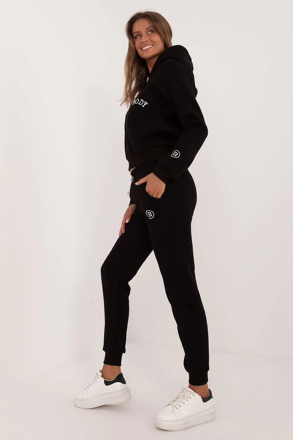 Hoodie & Sweatpants Outfit Set Black