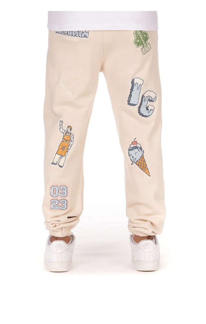 Ice Cream Work In Progress Sweatpants (Fog)