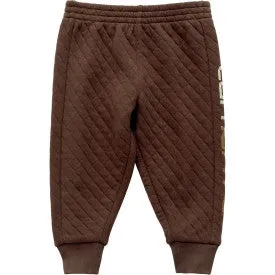 Infant/Toddler Quilted Jersey Logo Sweatpant - Chestnut