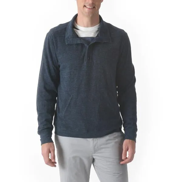 Jensen Button Mock Pullover