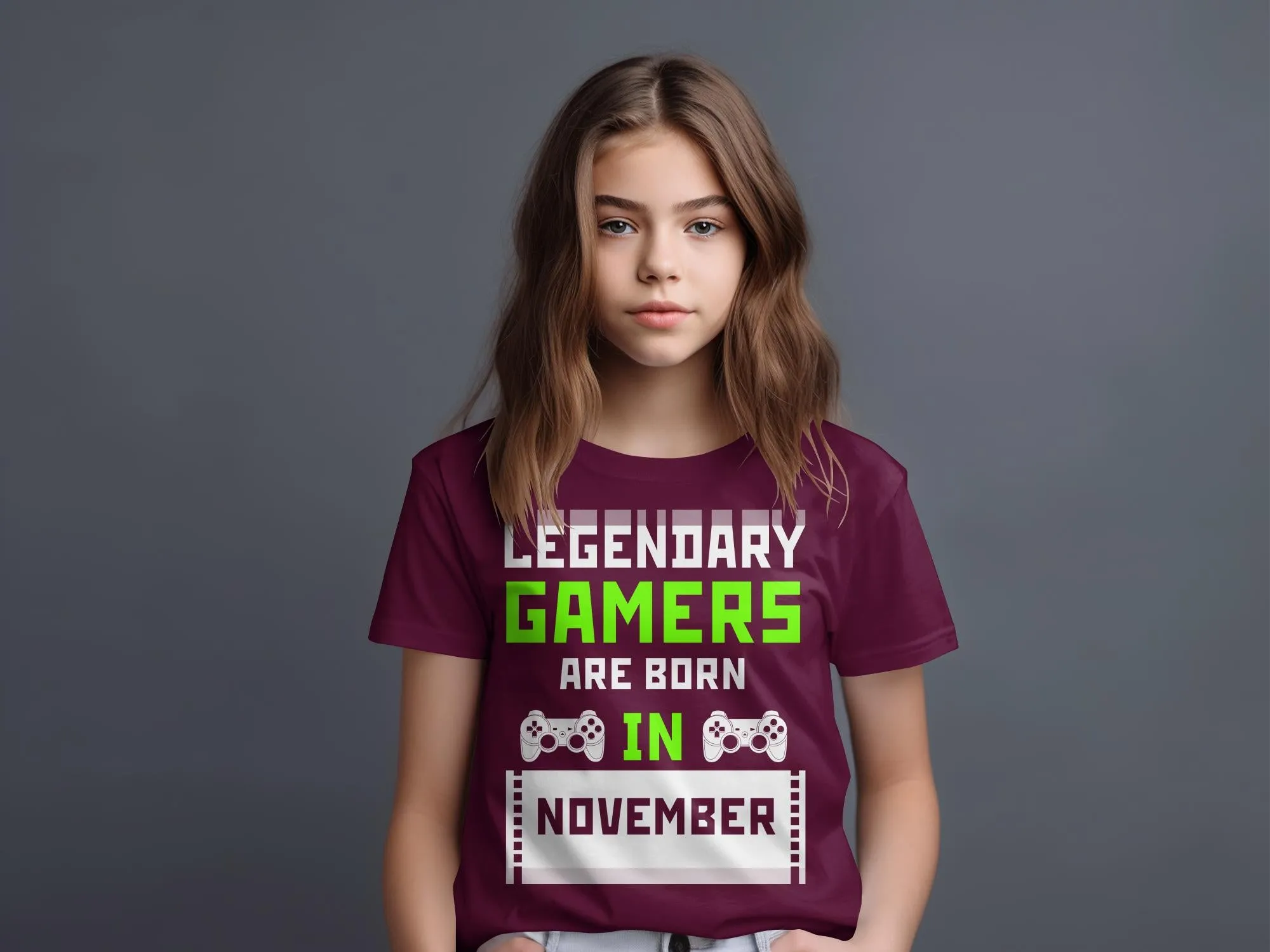 Legendary Gamers Are Born In November T-Shirt