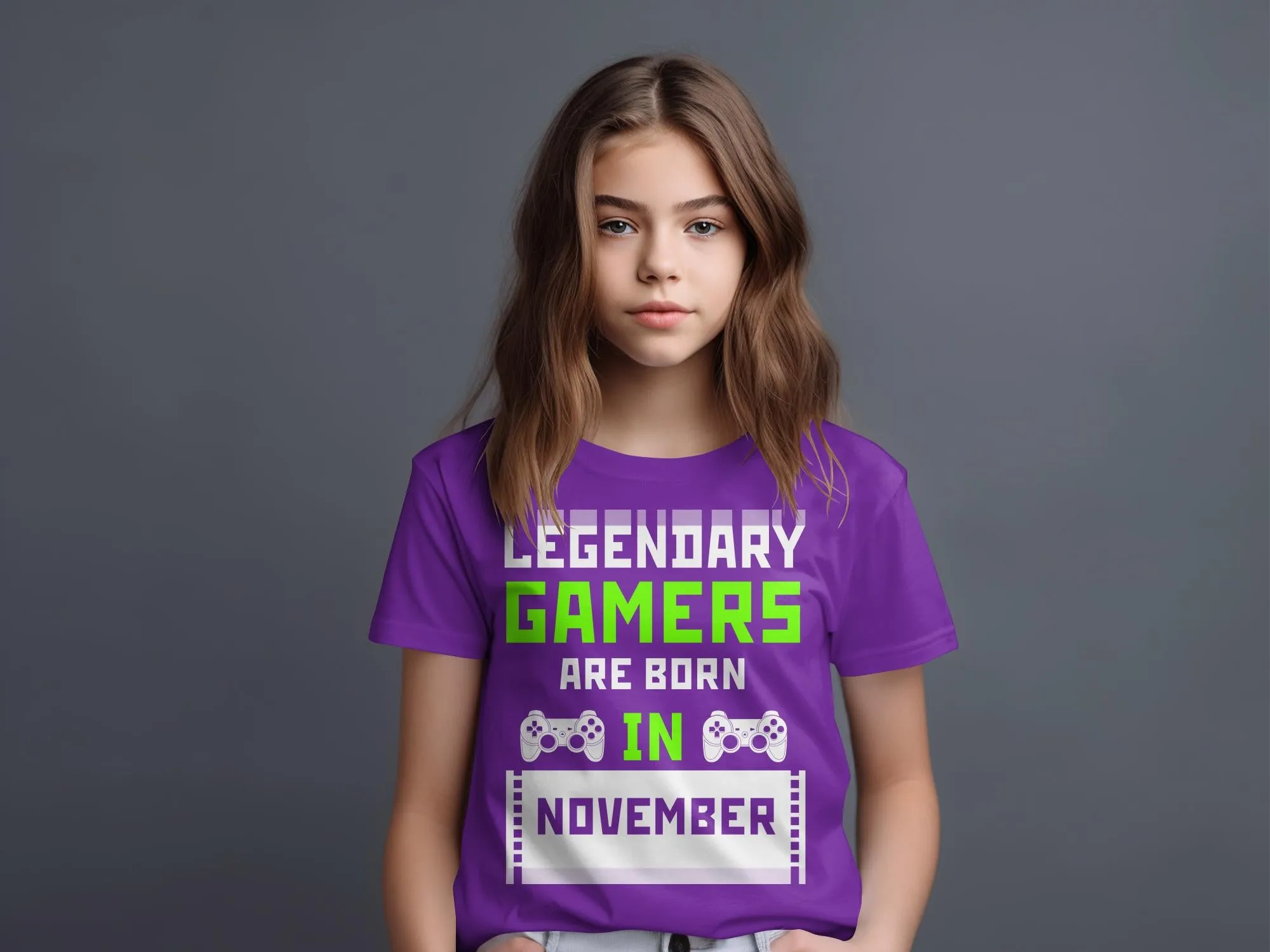 Legendary Gamers Are Born In November T-Shirt