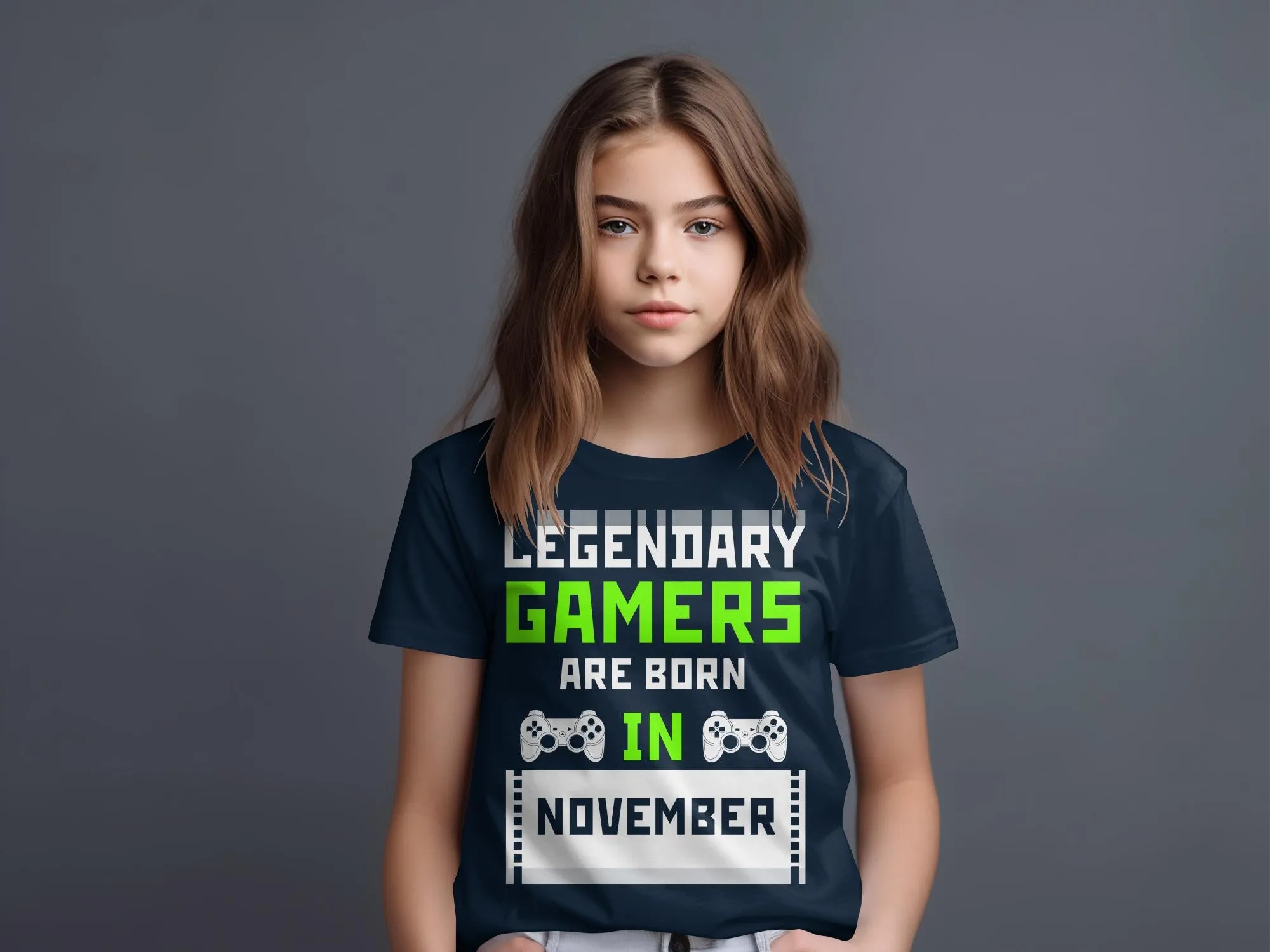 Legendary Gamers Are Born In November T-Shirt