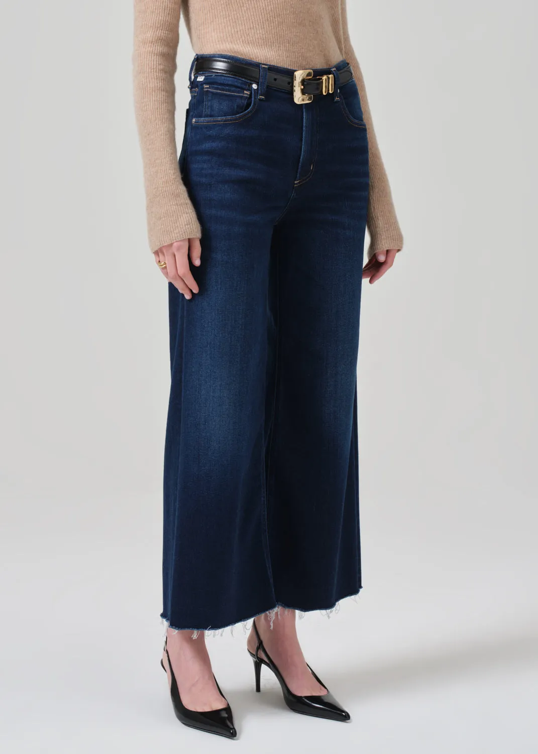 LYRA WIDE LEG CROP IN LOTUS