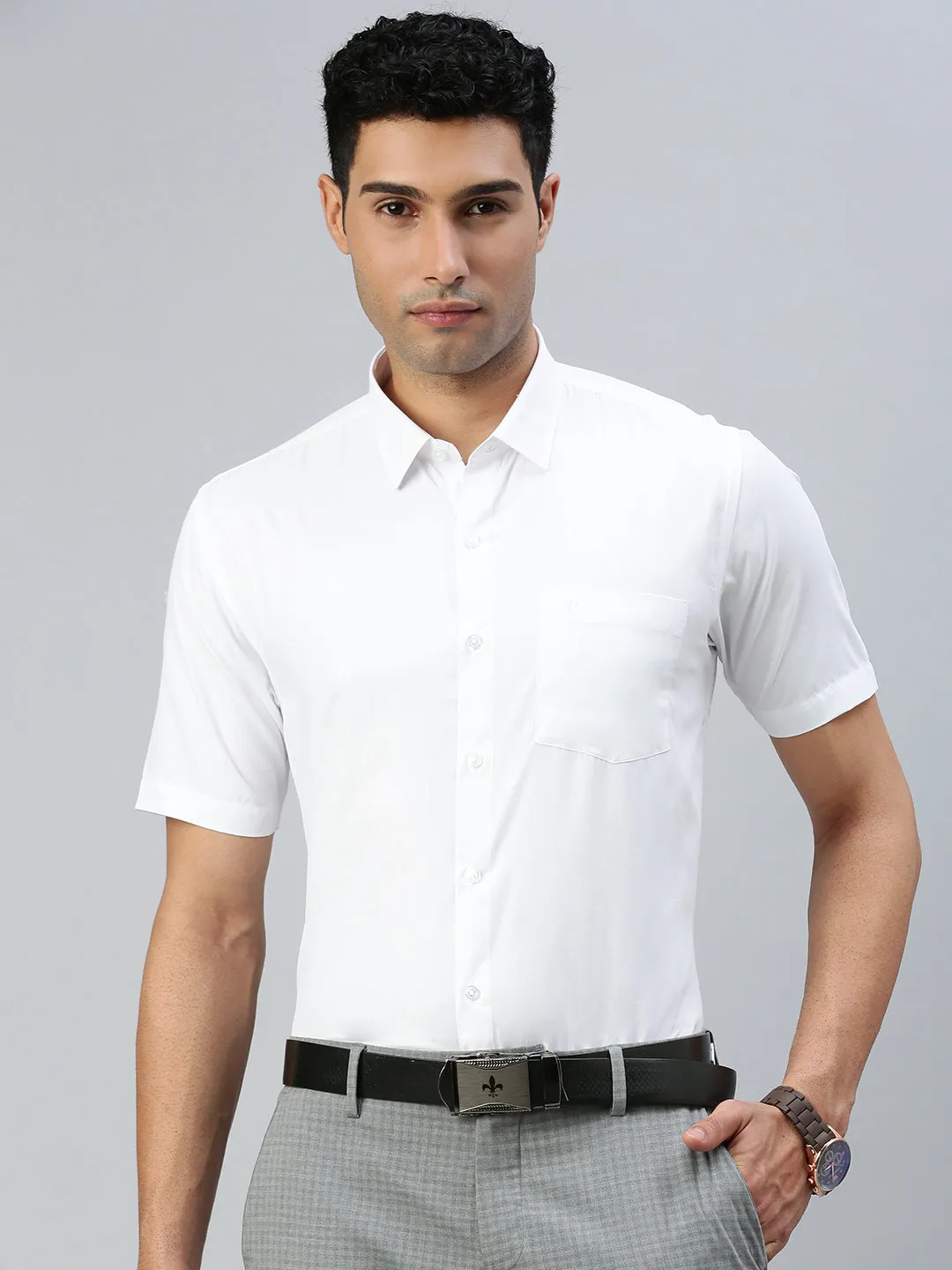 Men Formal White Shirt Plus Size