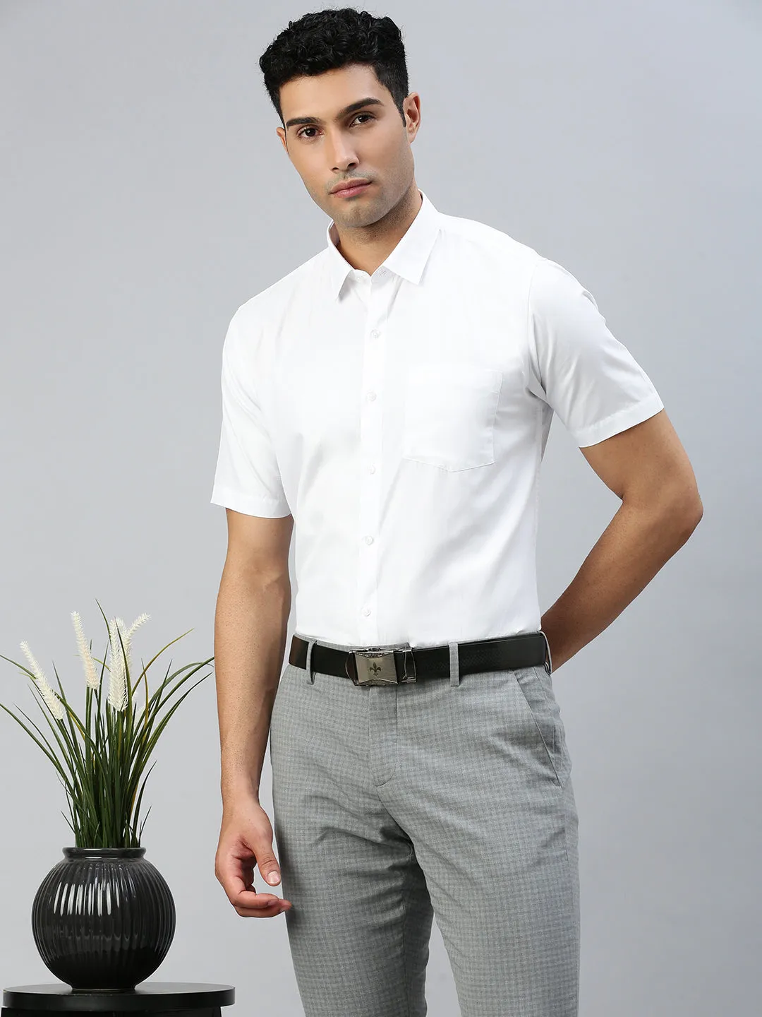 Men Formal White Shirt Plus Size