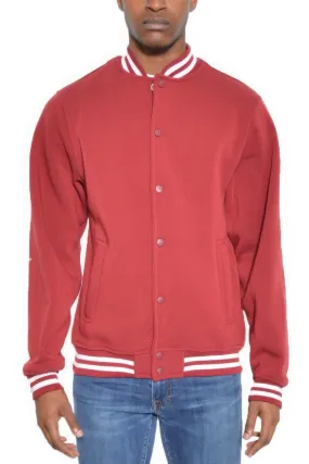 Mens Fleece Varsity Jacket