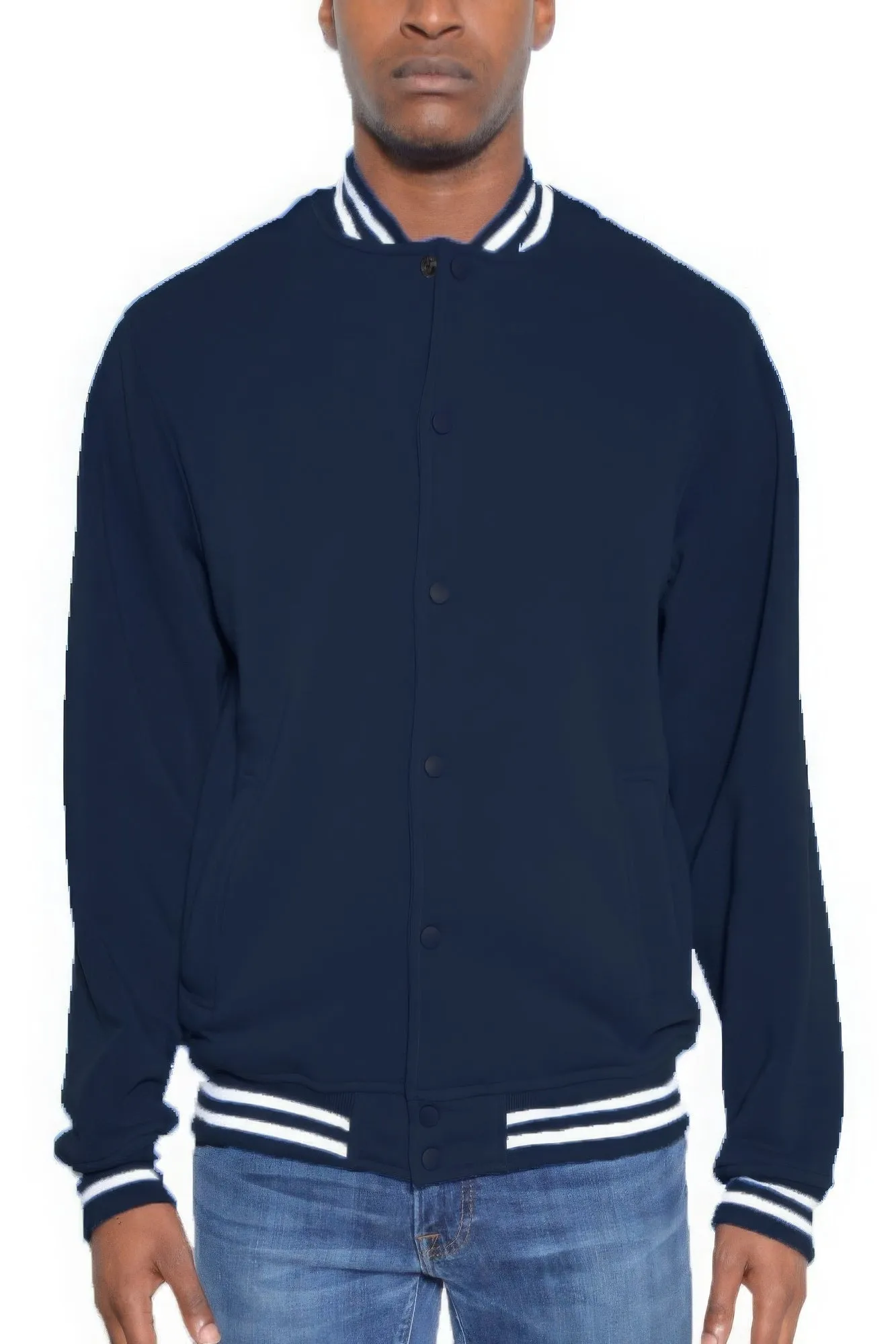 Mens Fleece Varsity Jacket