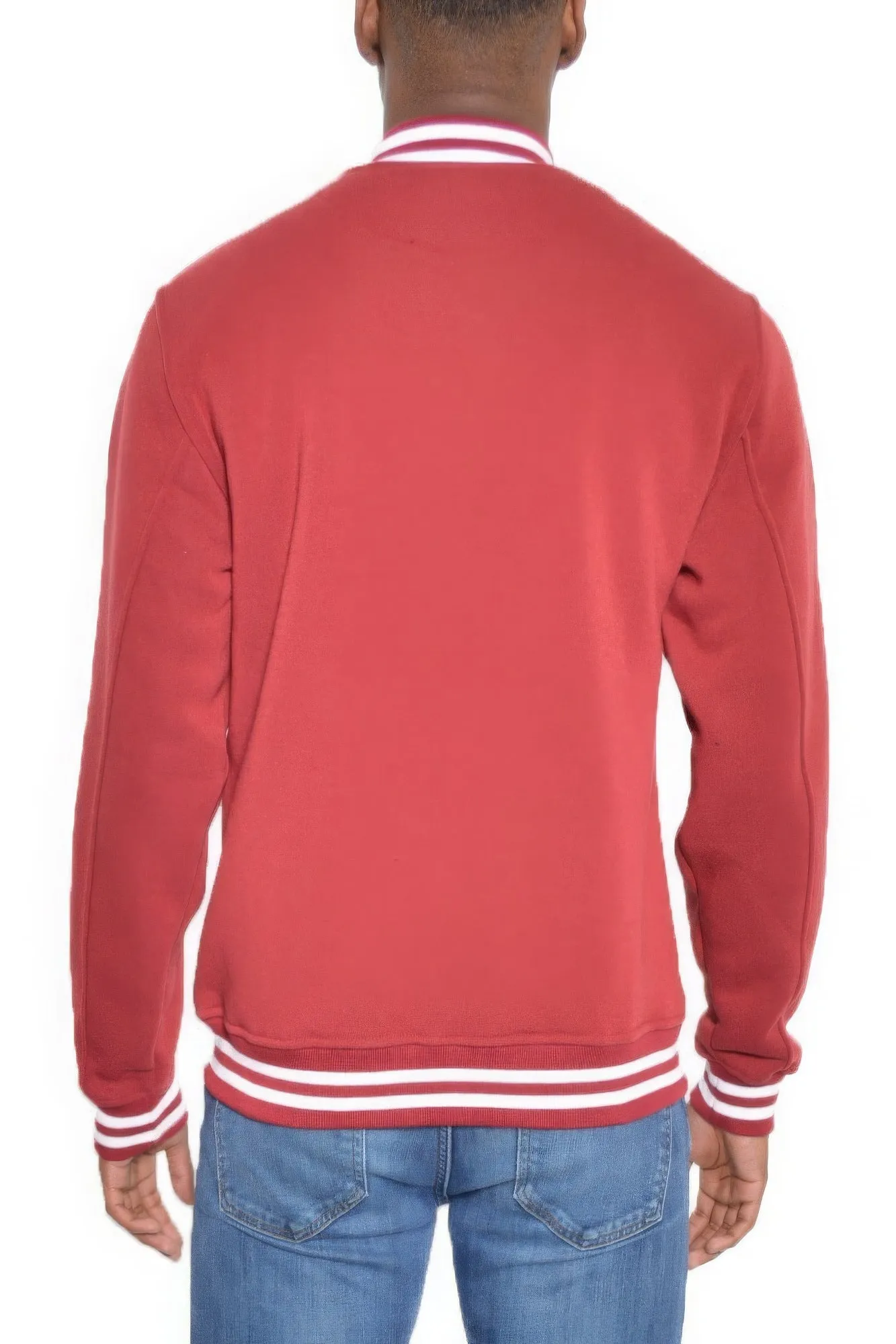 Mens Fleece Varsity Jacket