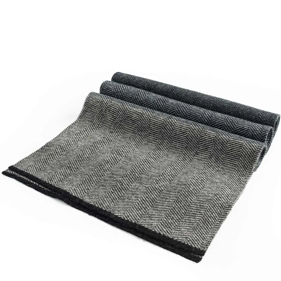 Mens Ilmio Wool Knit Scarf #07