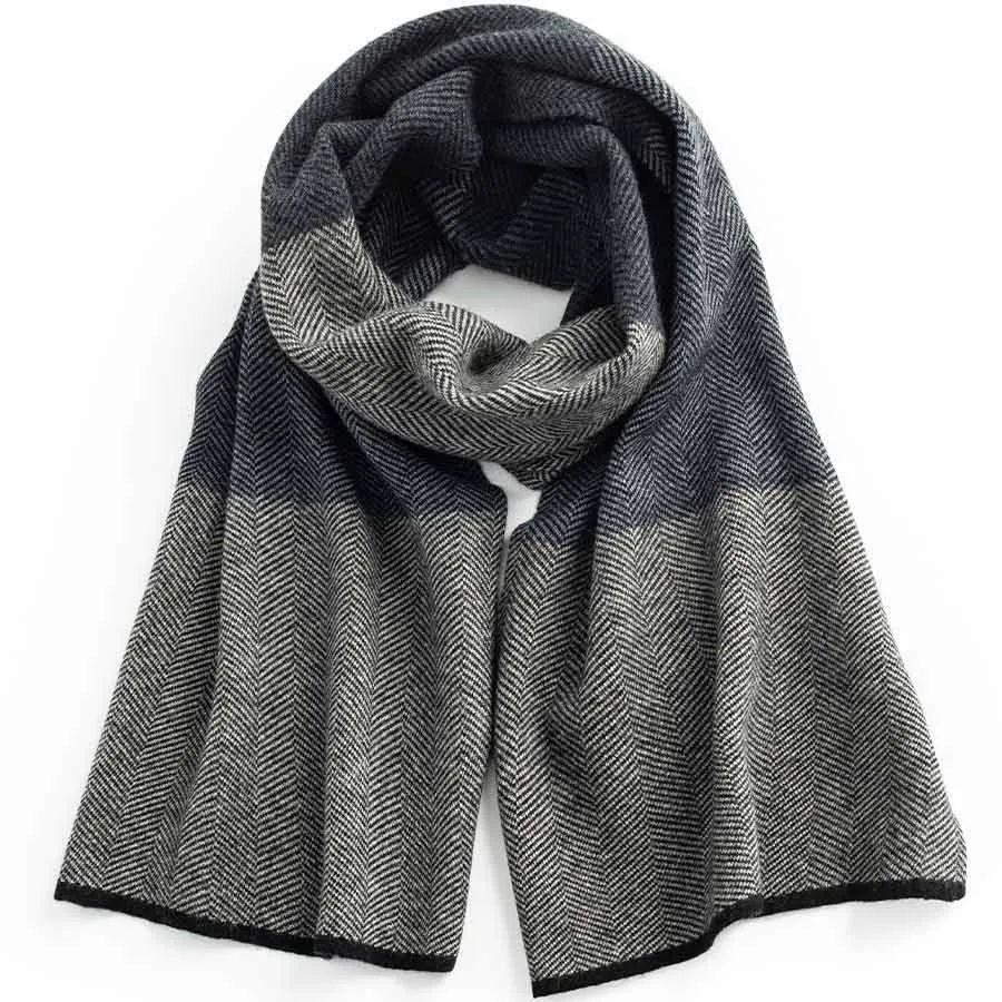 Mens Ilmio Wool Knit Scarf #07