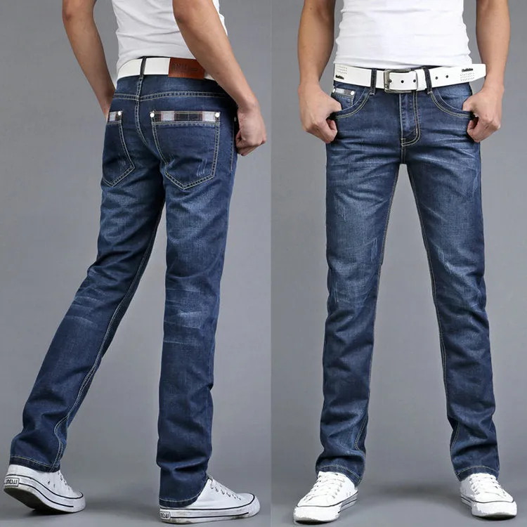 Men's Straight Slim Jeans