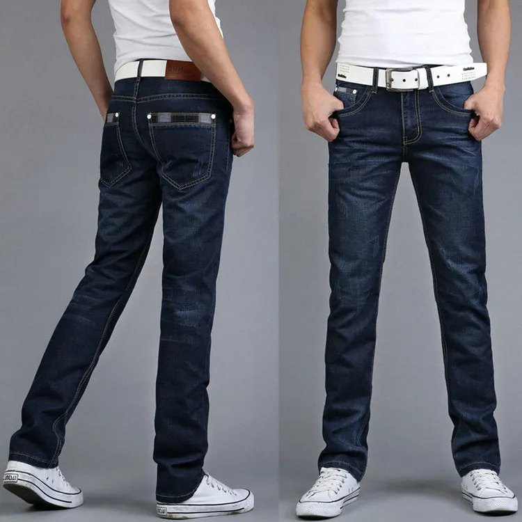 Men's Straight Slim Jeans