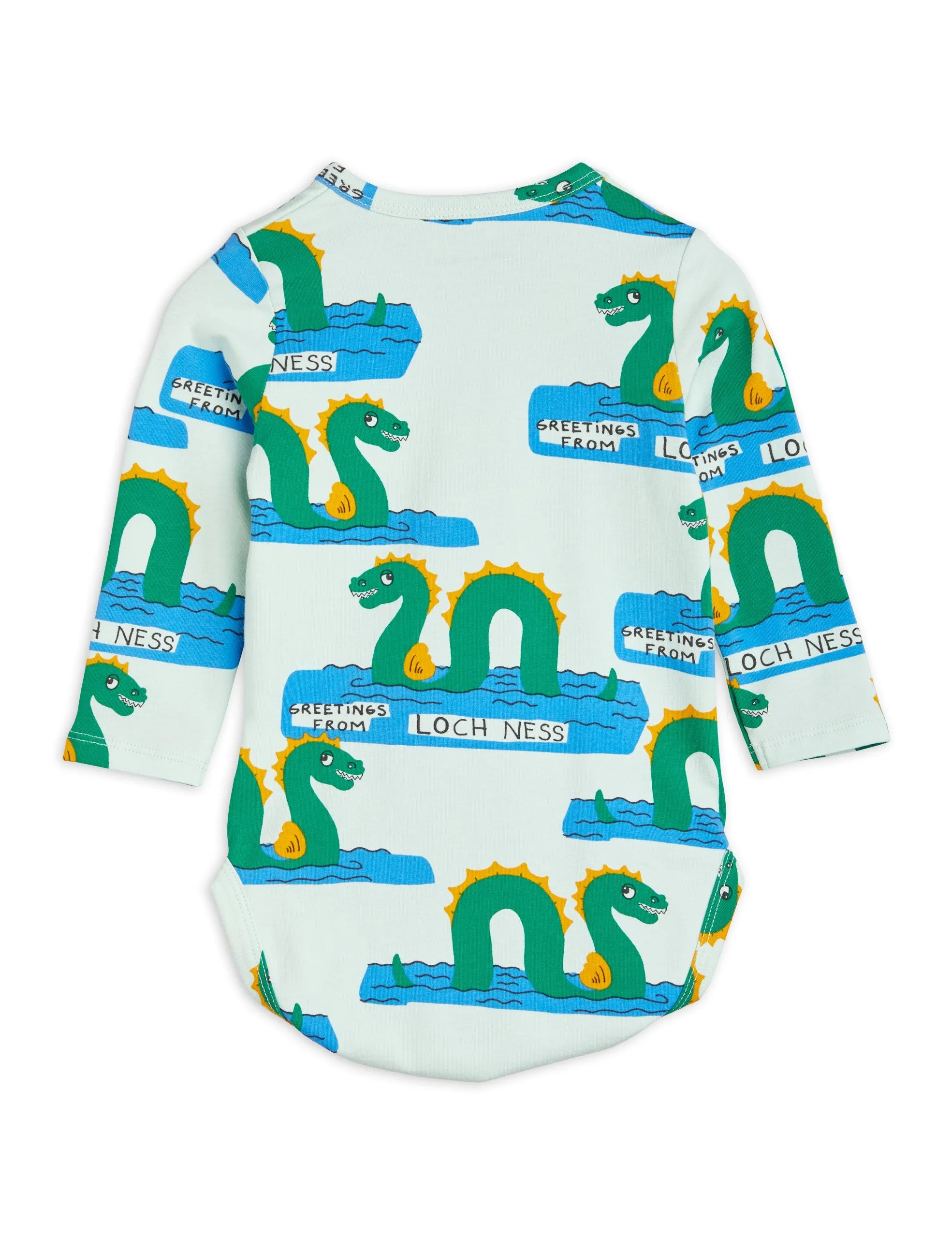 Mini Rodini Loch Ness AOP LS Bodysuit