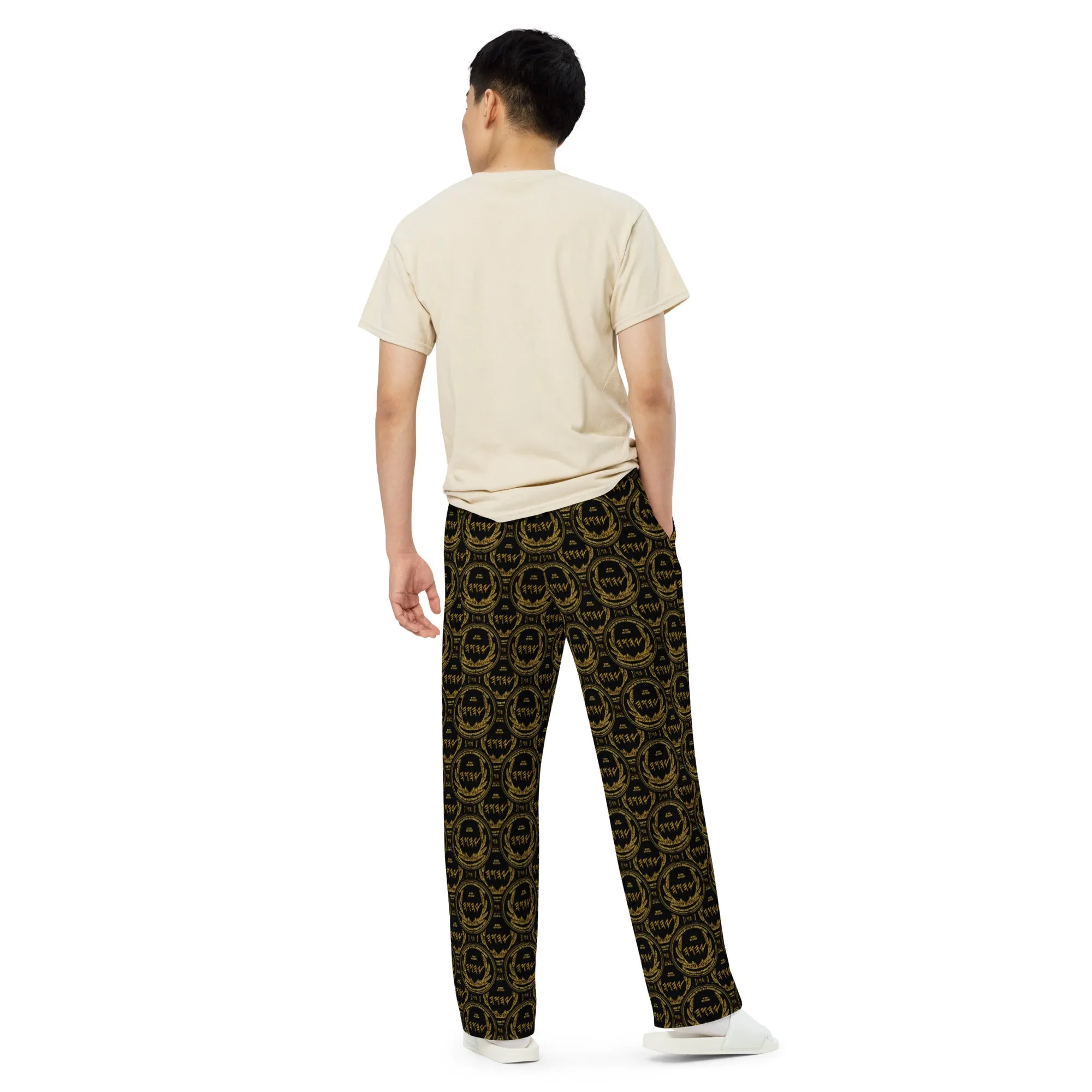 Most High God - Yahuah: The Strong Tower Designer Unisex Wide Leg Sweatpants (Style 02)