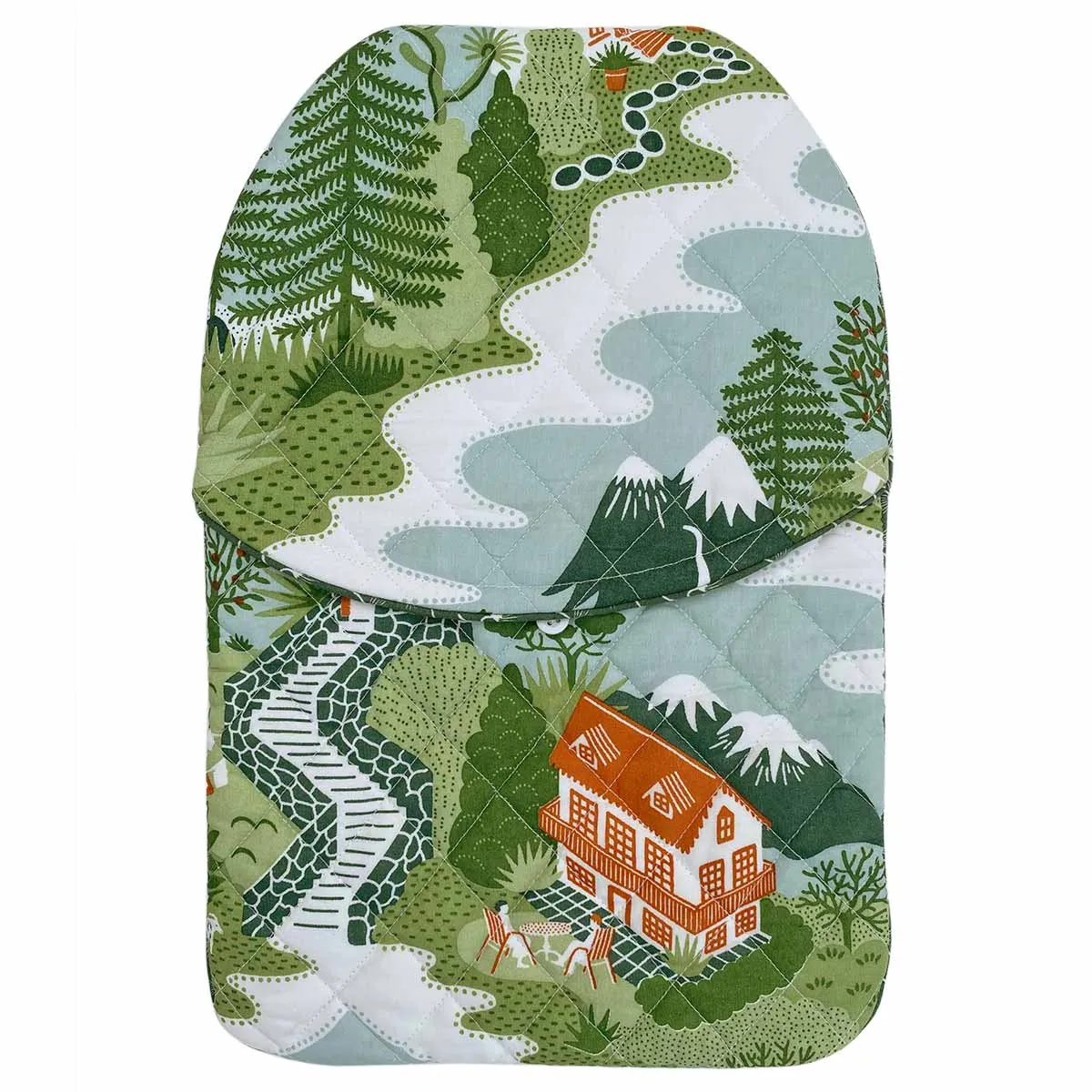 Mountain Zig Zag Hot Water Bottle Cover