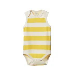 Nature Baby Singlet Bodysuit - Bold Sunny Stripe