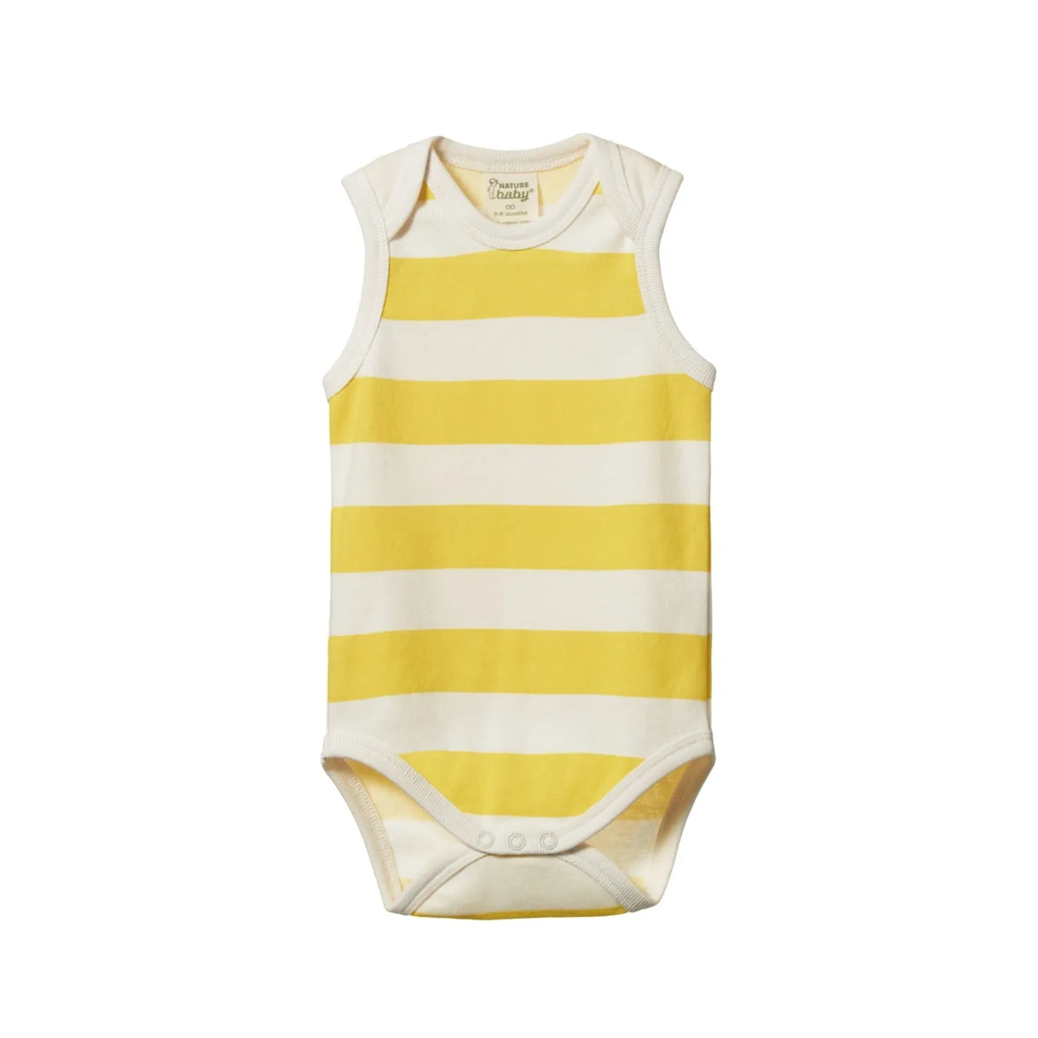 Nature Baby Singlet Bodysuit - Bold Sunny Stripe