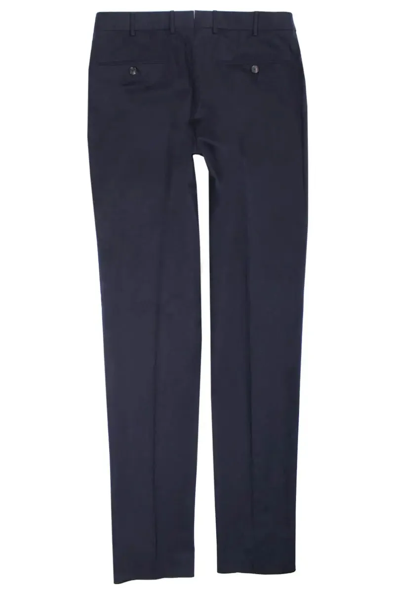 Navy Tailored Slim Fit Trousers