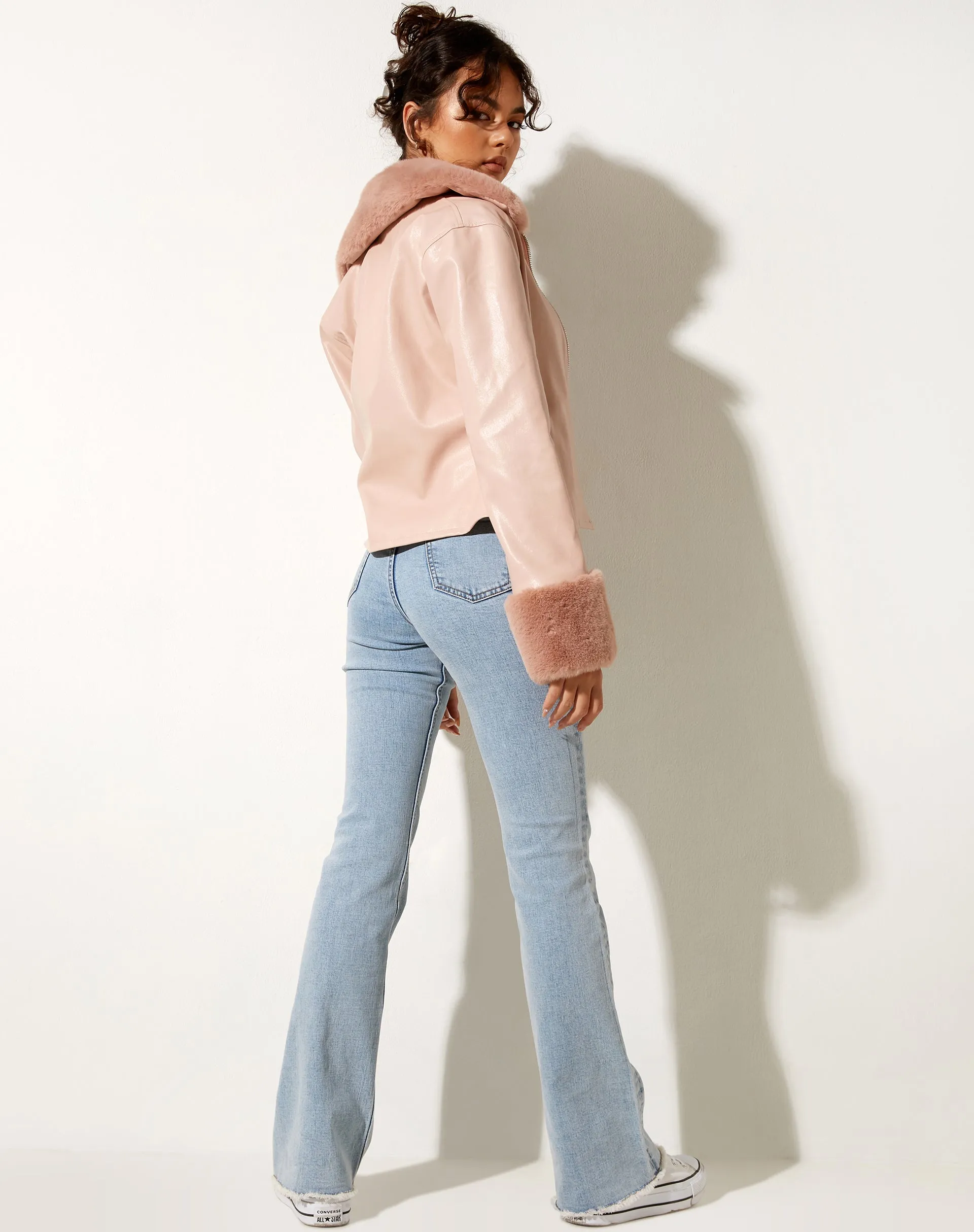 Neliya Jacket in Pu Pink