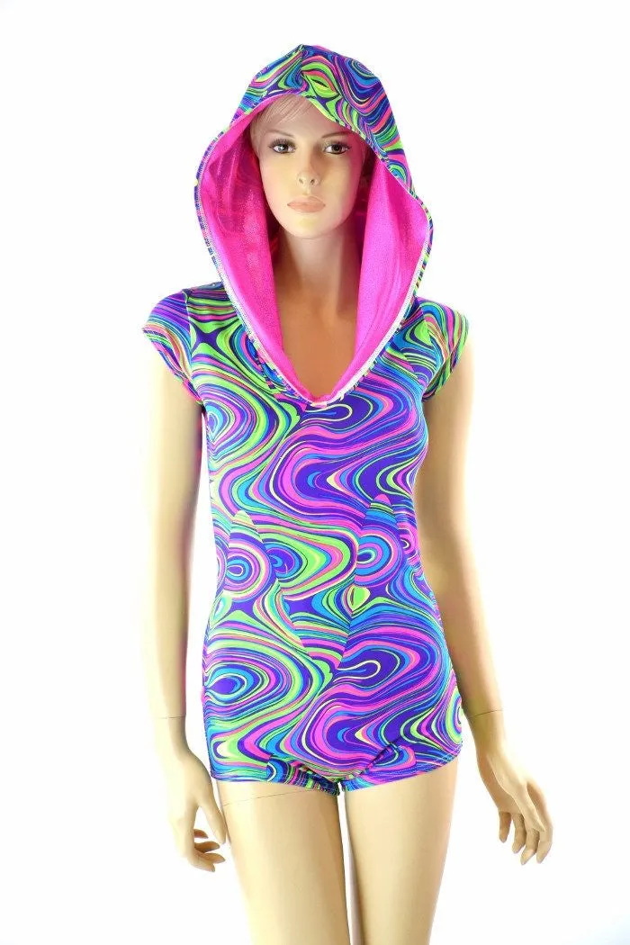 Neon Glow Worm Romper