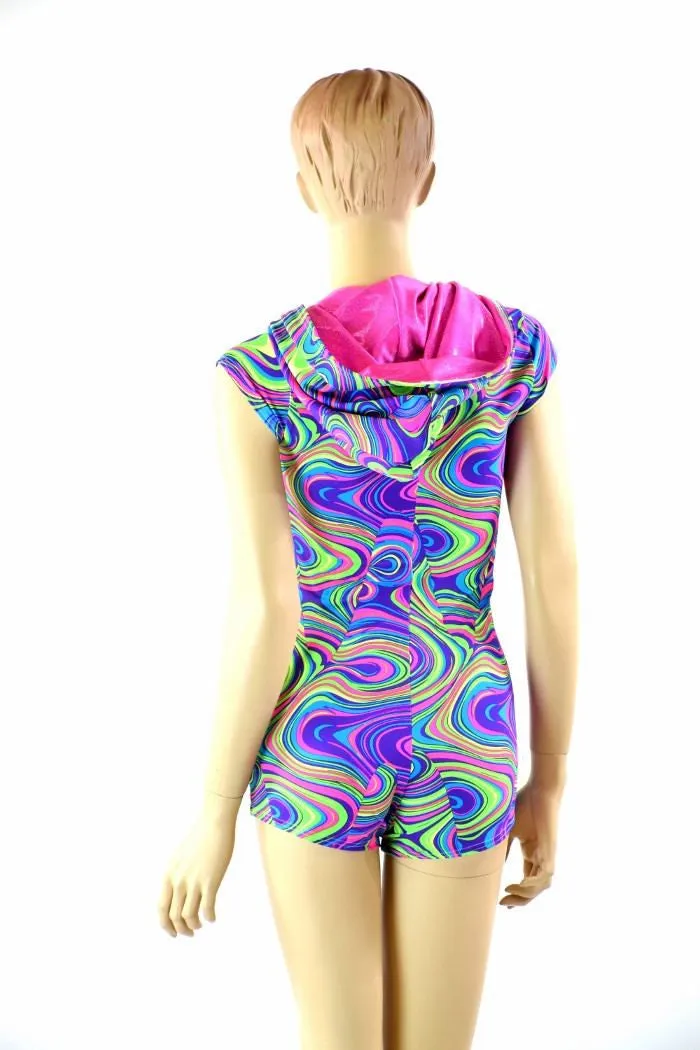 Neon Glow Worm Romper