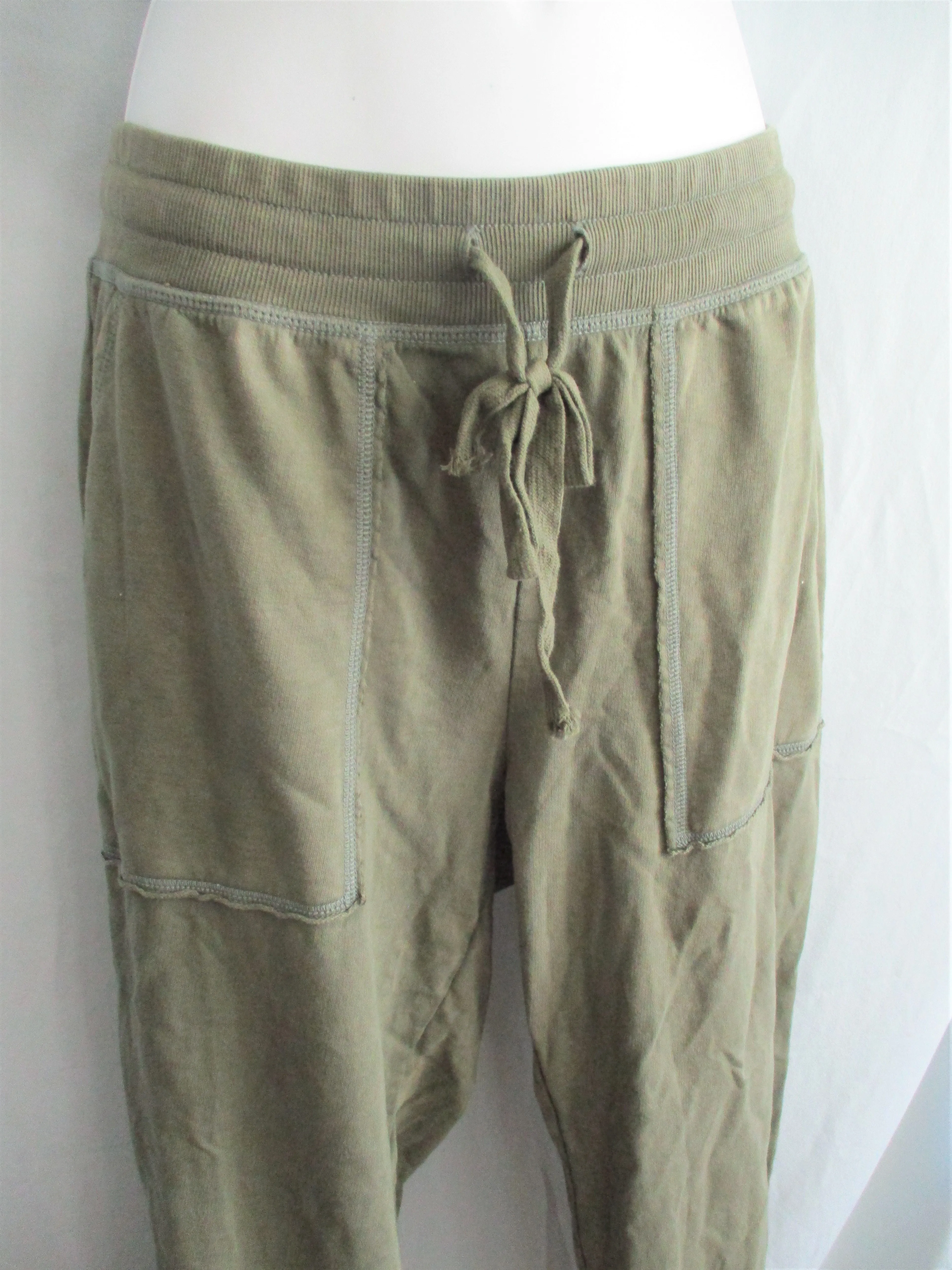 NEW AERIE Drawstring Sweatpant Yoga Pant Athletic Lounge Jogger M Pockets GREEN