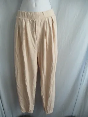 NEW Free People FP BEACH Sweatpant Yoga Pant Athletic Lounge Jogger M BEIGE CREME