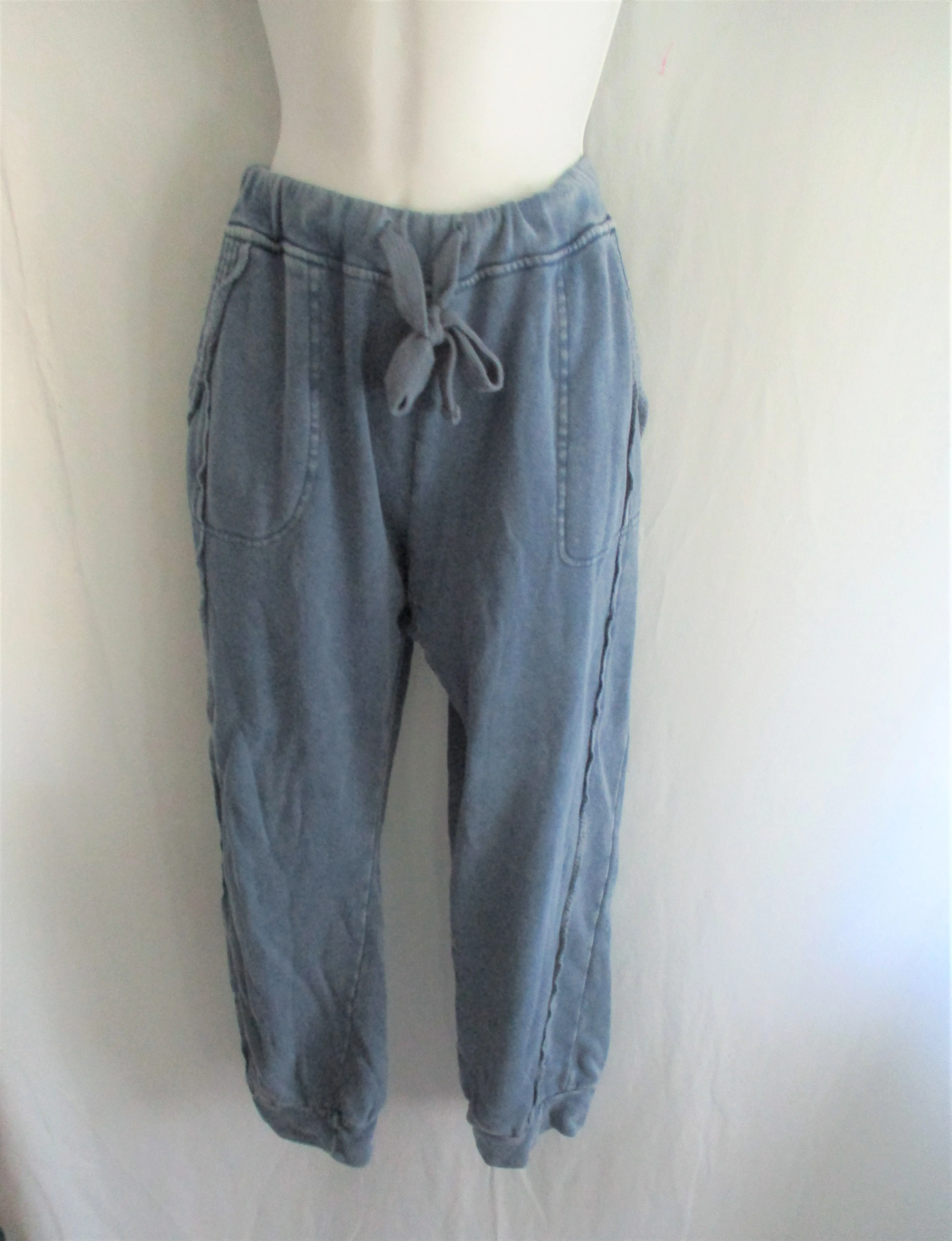 NEW Free People FP MOVEMENT Drawstring Sweatpant Yoga Pant Athletic Lounge Jogger SP BLUE