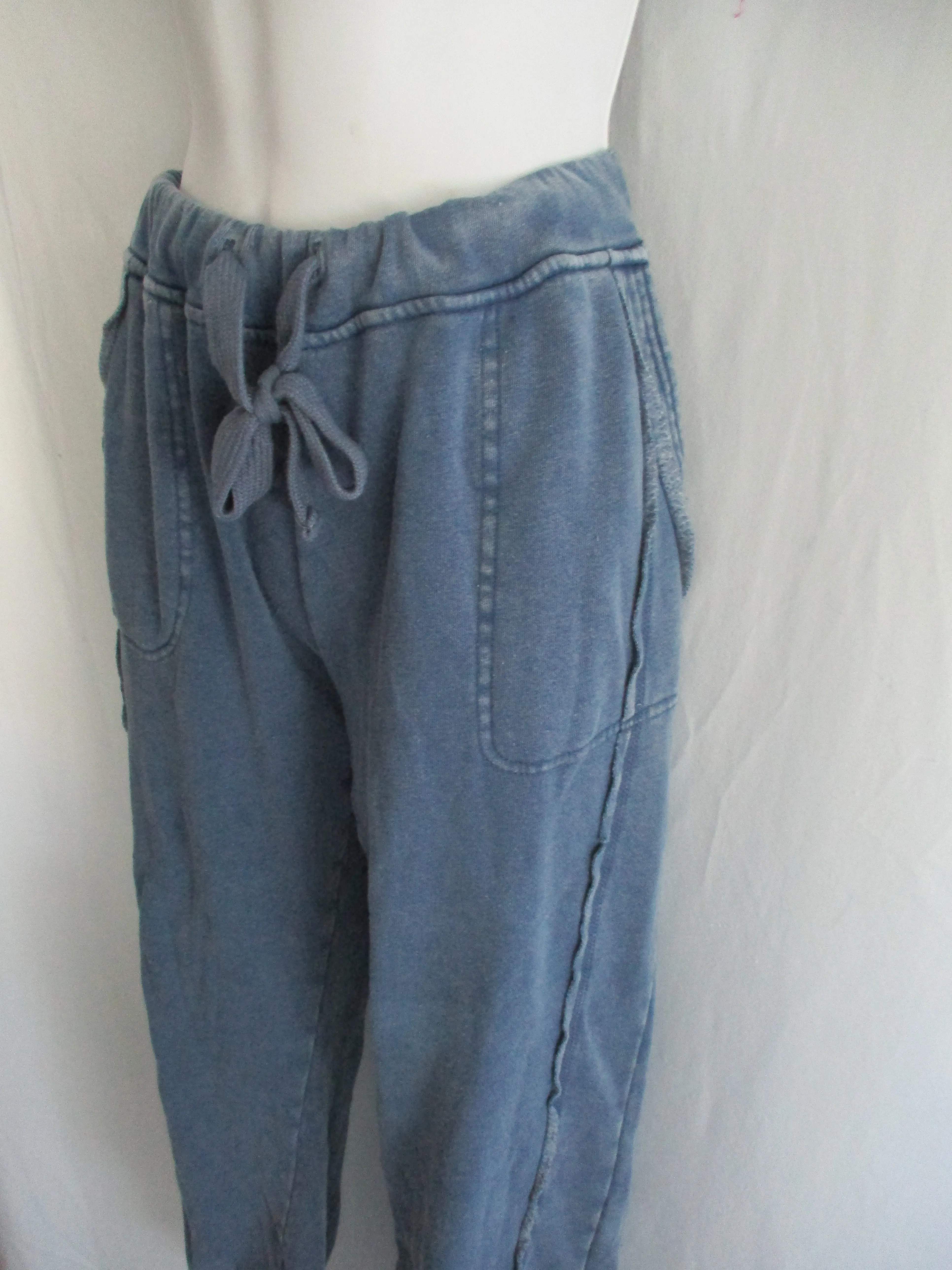 NEW Free People FP MOVEMENT Drawstring Sweatpant Yoga Pant Athletic Lounge Jogger SP BLUE