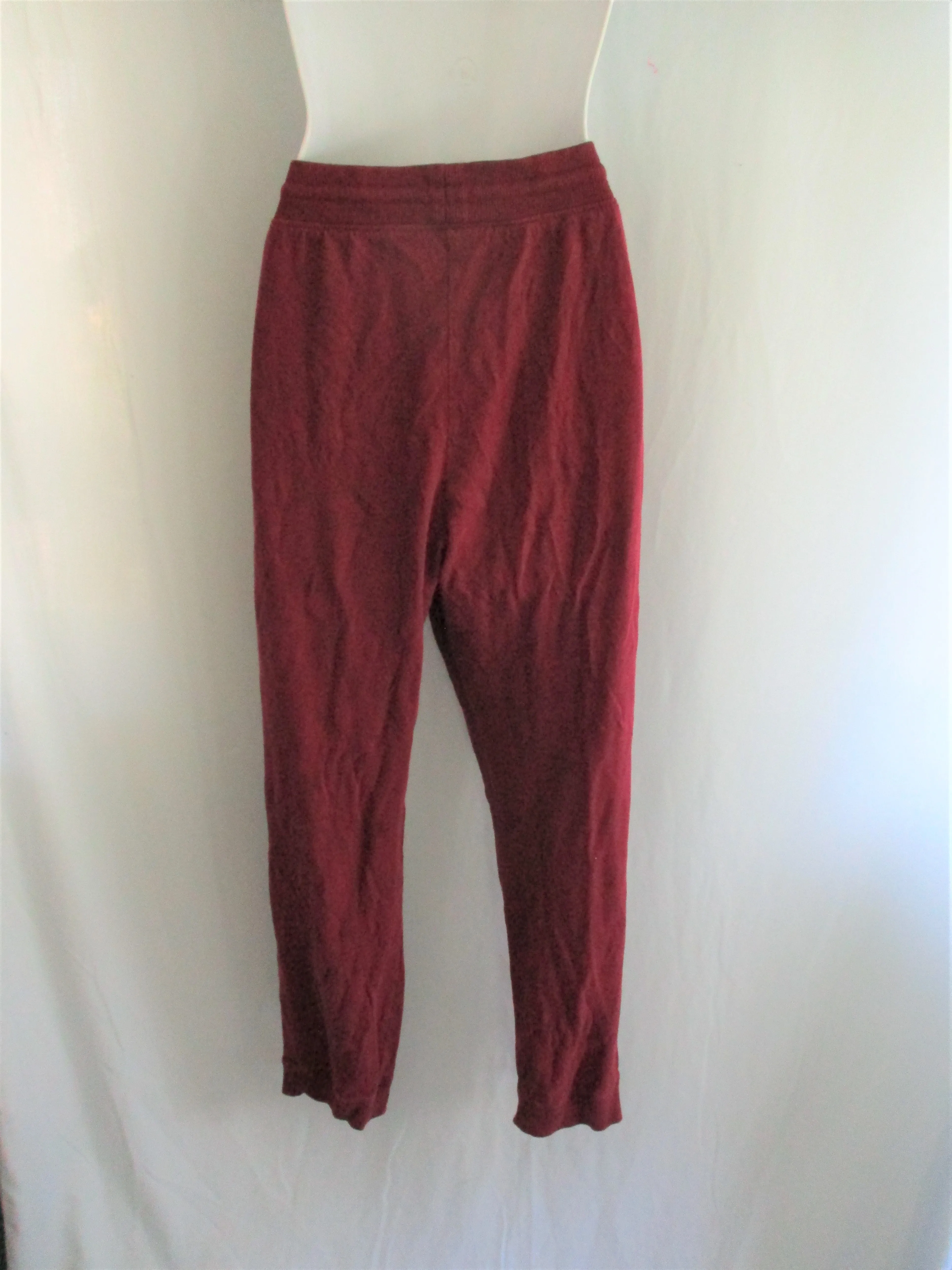 NEW GAP Drawstring Sweatpant Yoga Pant Athletic Lounge Jogger S Pockets BURGUNDY