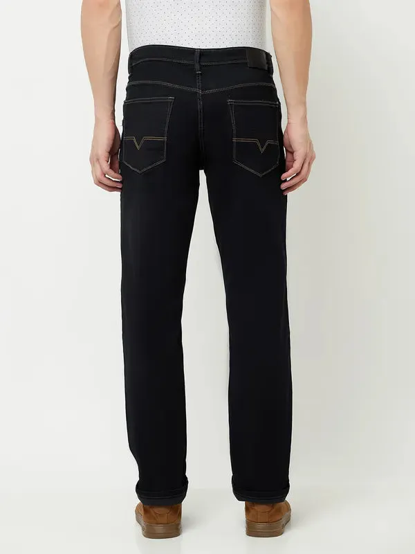 Octave Men Black Stretchable Jeans