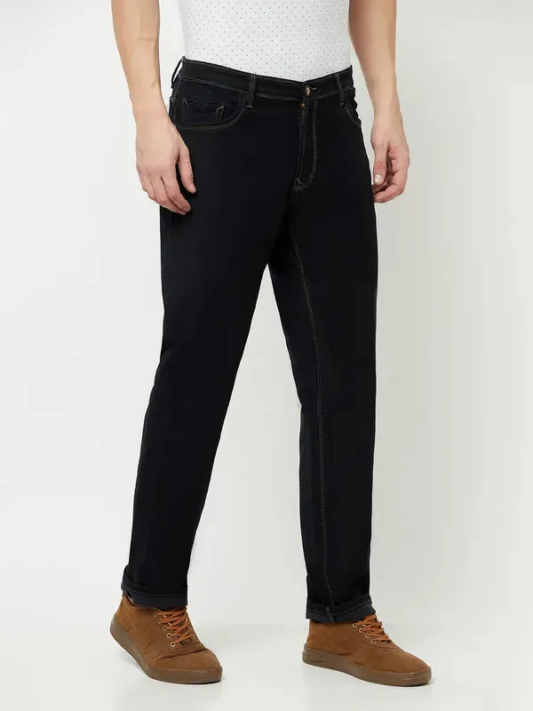 Octave Men Black Stretchable Jeans