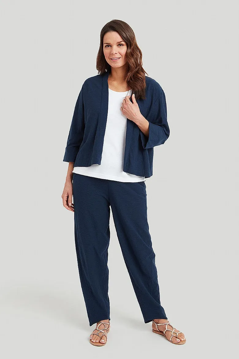 Organic Cotton Slub Sula Jacket -  Soft Navy