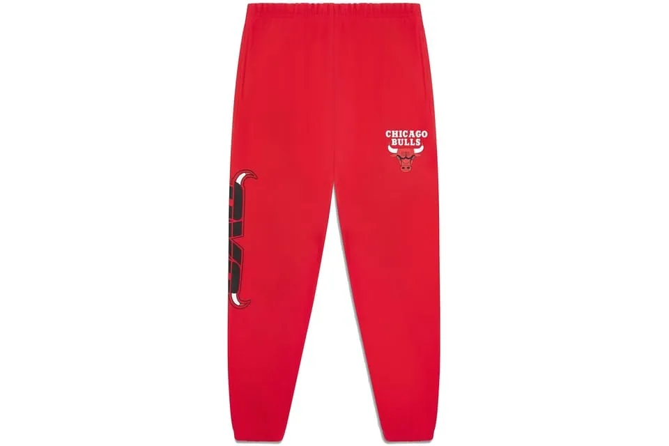 OVO X NBA CHICAGO BULLS SWEATPANTS RED