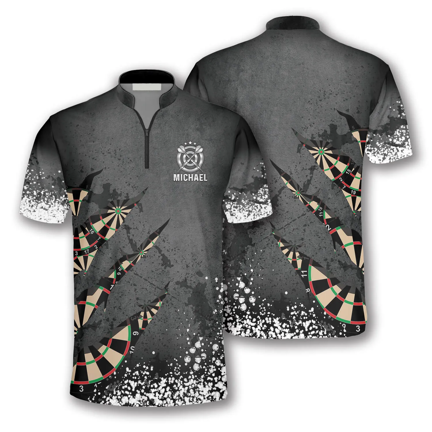 Paint Splash Custom Darts Jerseys for Men, 3D All Over Print Dart Shirt, Dart Jersey Shirt