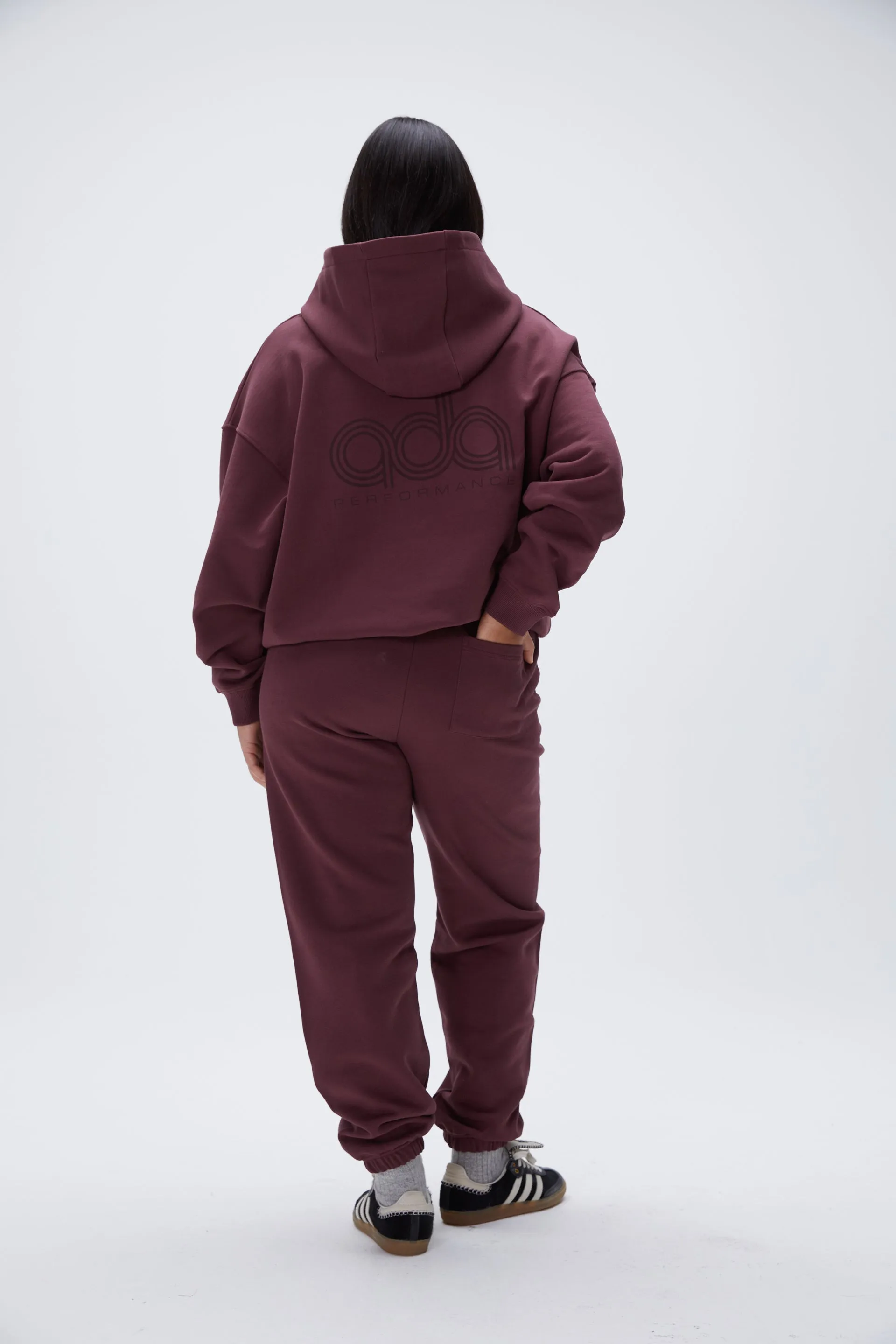 Performance Oversized Hoodie - Burgundy