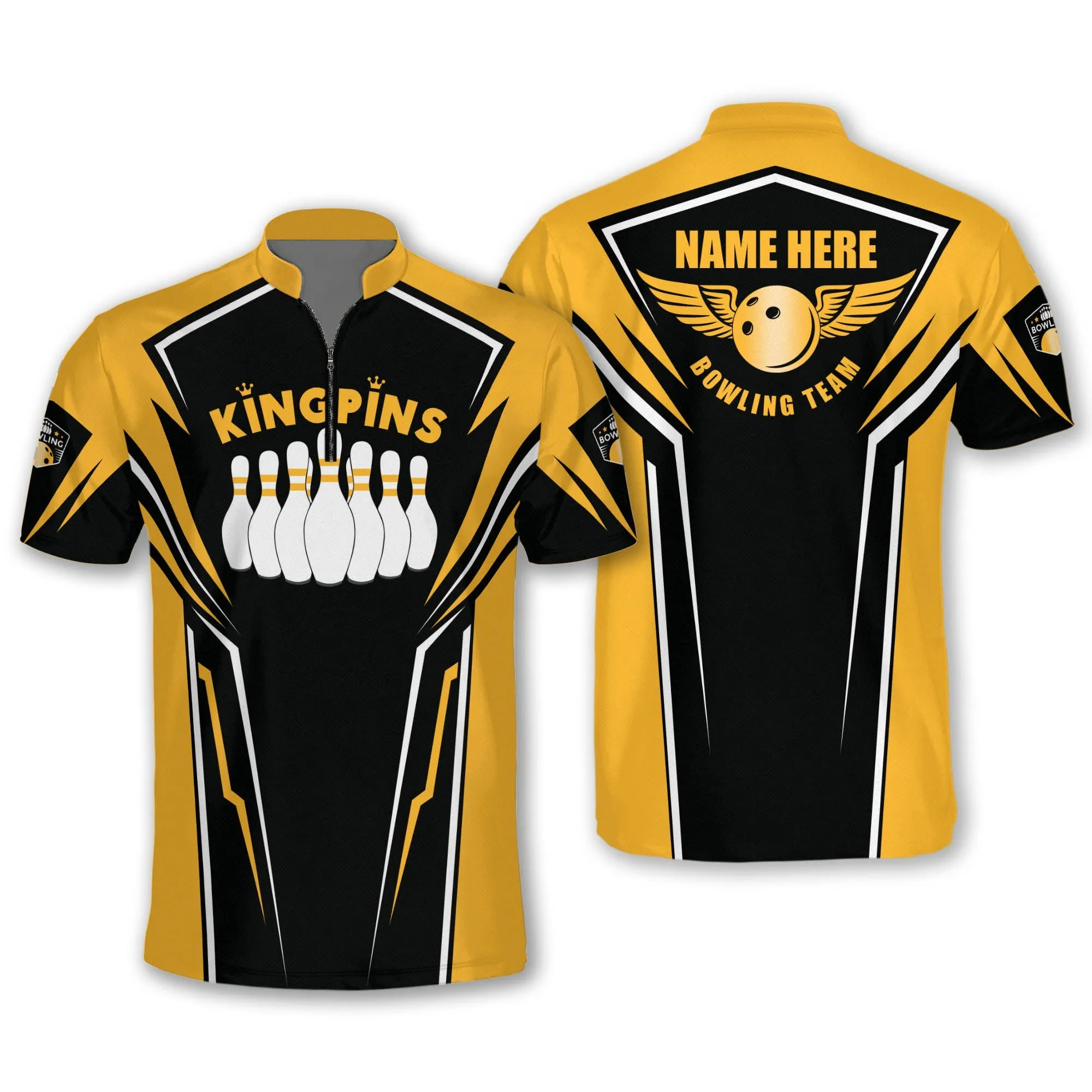 Personalized Multi Color King Pins Bowling Jersey For Men, Perfect Shirt for Team