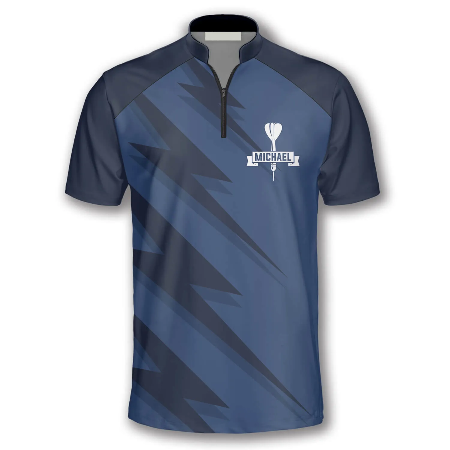 Personalized Name Team Blue Lightning Custom Darts Jerseys For Men, Idea Gift for Dart Team