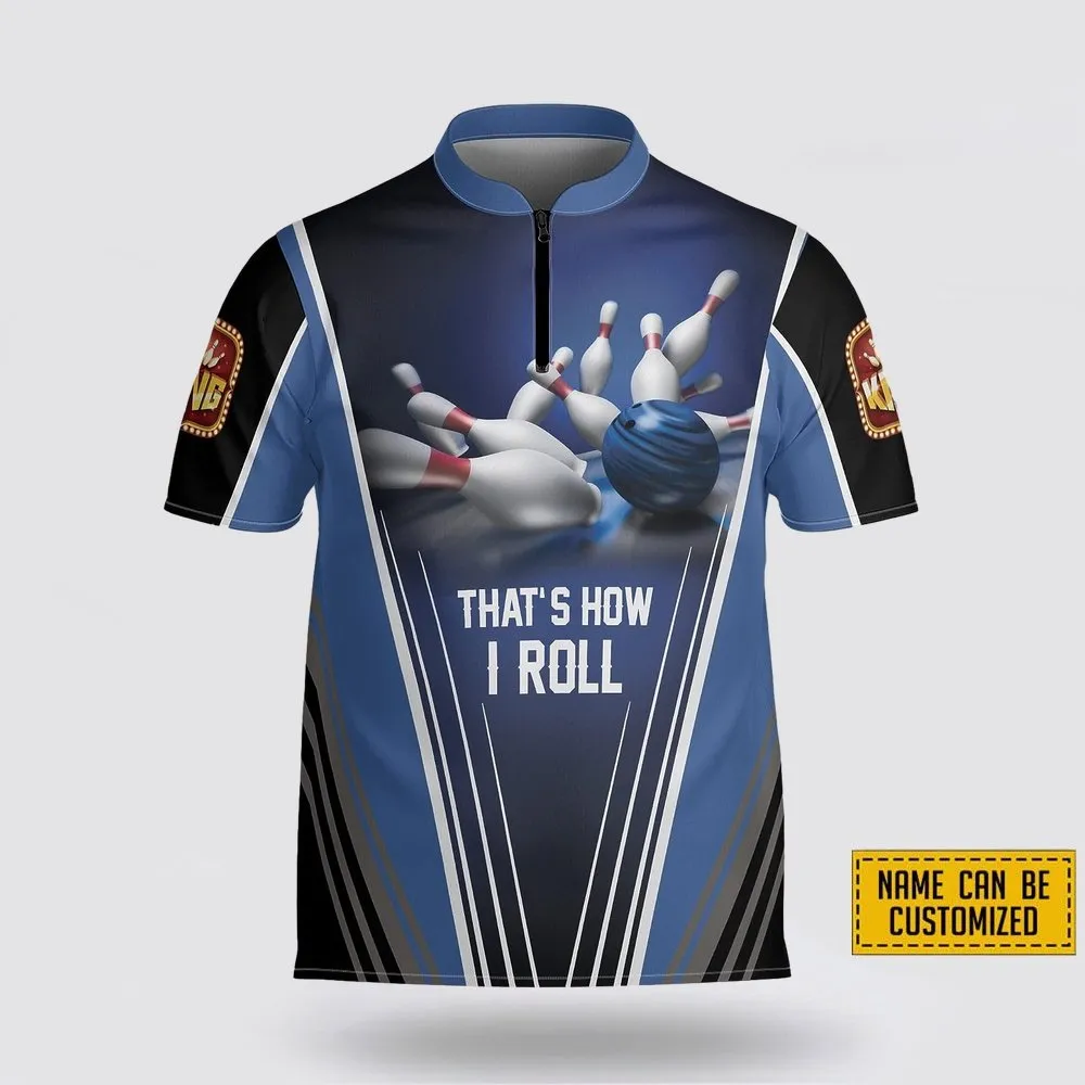 Personalized That’s How I Roll Bowling Jersey Shirt – Perfect Gift for Bowling Fans