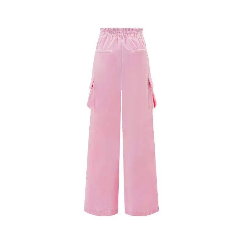 Pink Velvet Sweatpants