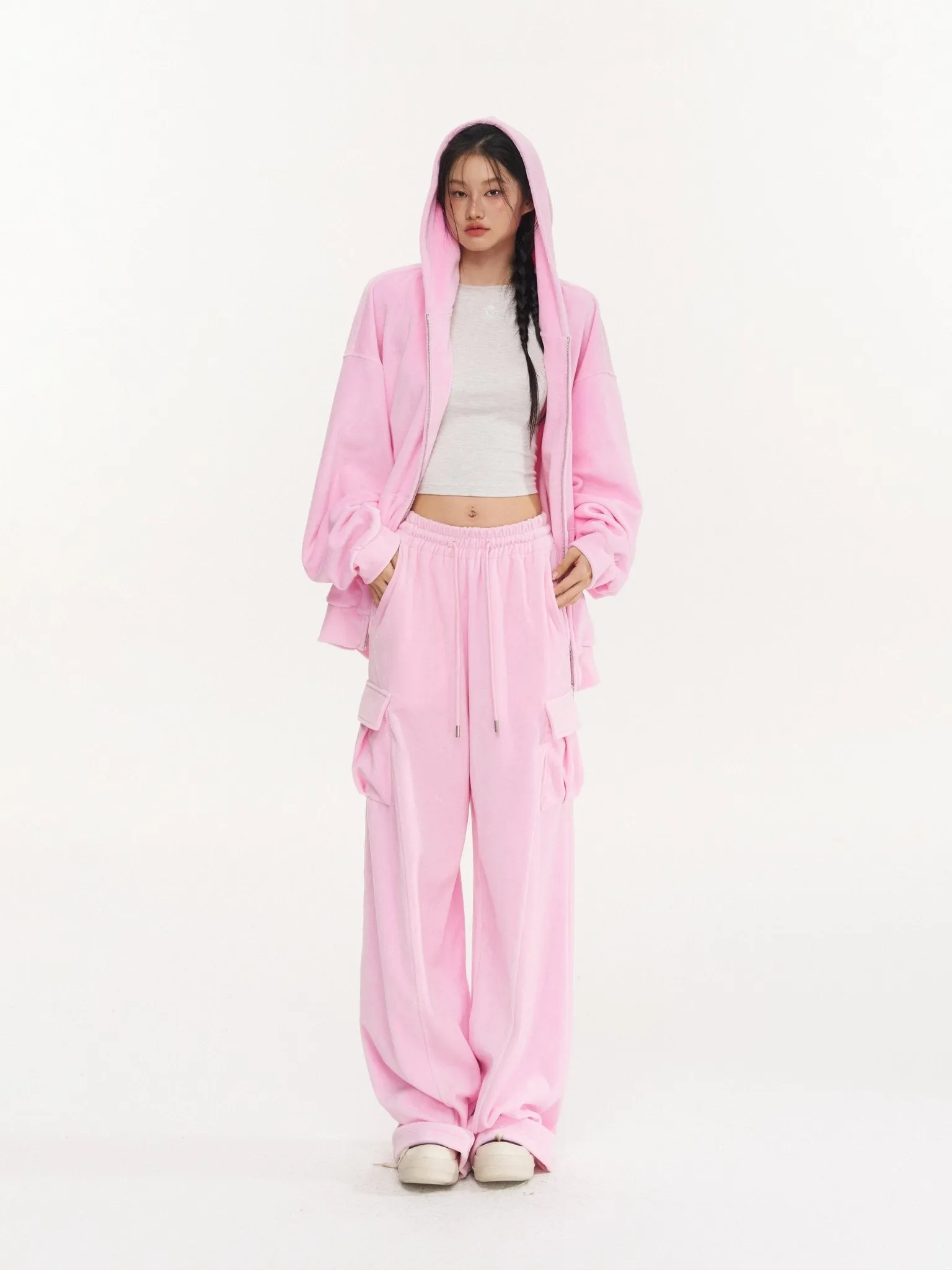 Pink Velvet Sweatpants