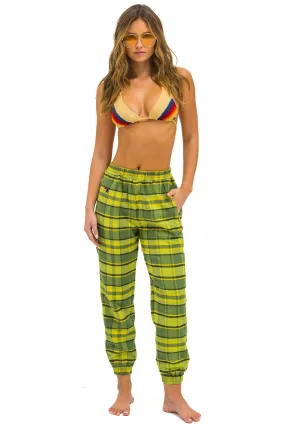 PLAID LODGE PANT - AVOCADO PLAID