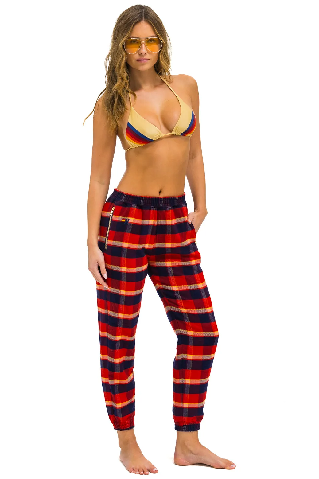 PLAID LODGE PANT - RUGBY PLAID