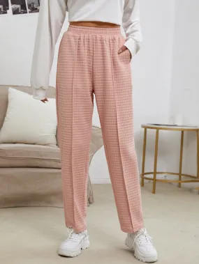 Plain Pocket Natural Long Women Sweatpants