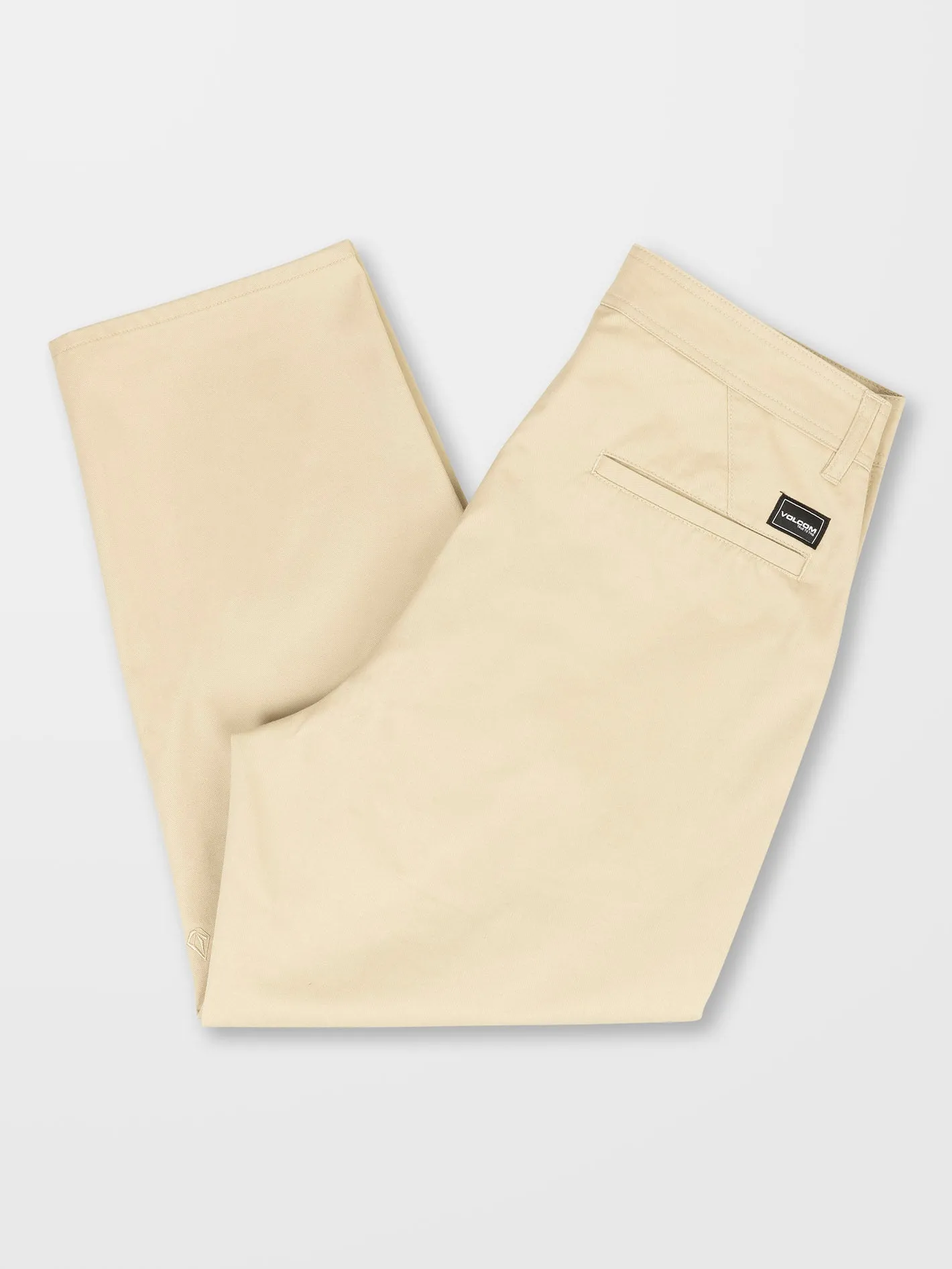 Pleated Chino Trousers - ALMOND