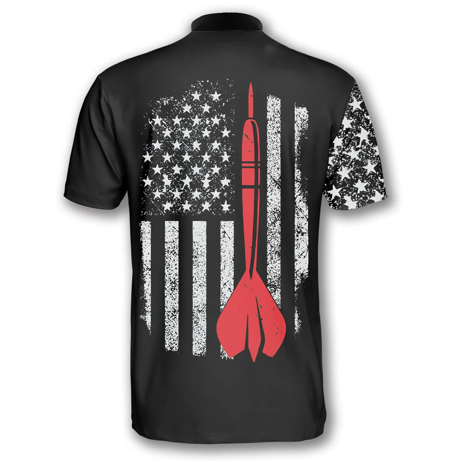 Punisher Skull Flag Custom Darts Jerseys for Men, Perfect Gift for Dart Player, Skull Dart Shirt