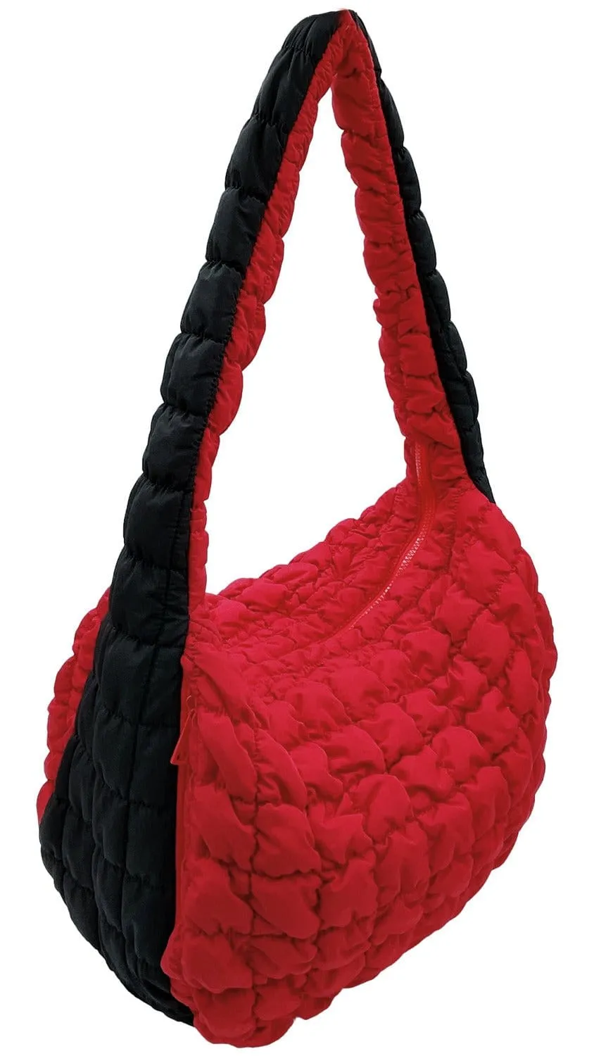 QBS420003 College Colors Large Quilted Puffer Bag