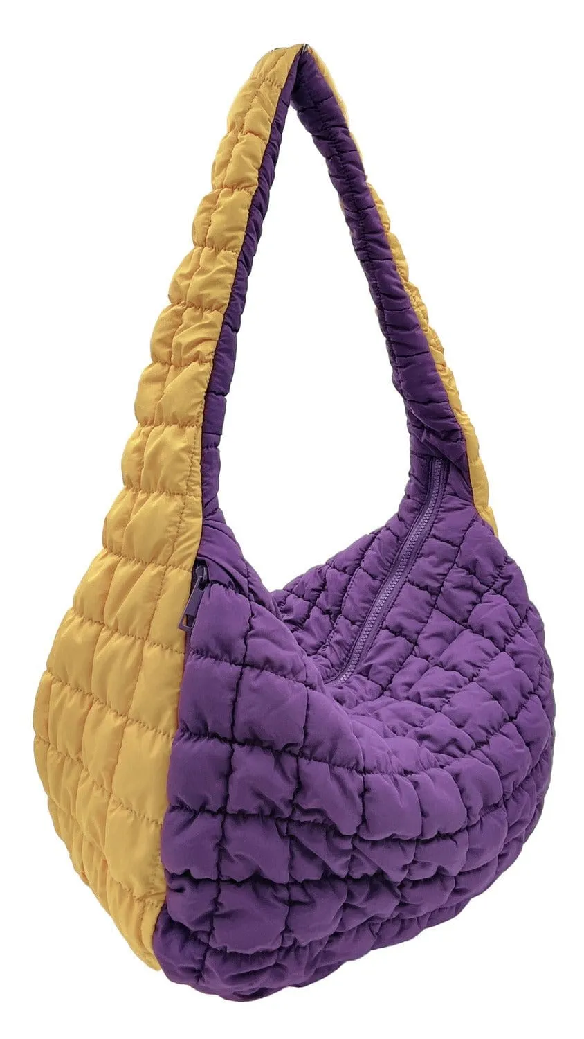 QBS420003 College Colors Large Quilted Puffer Bag