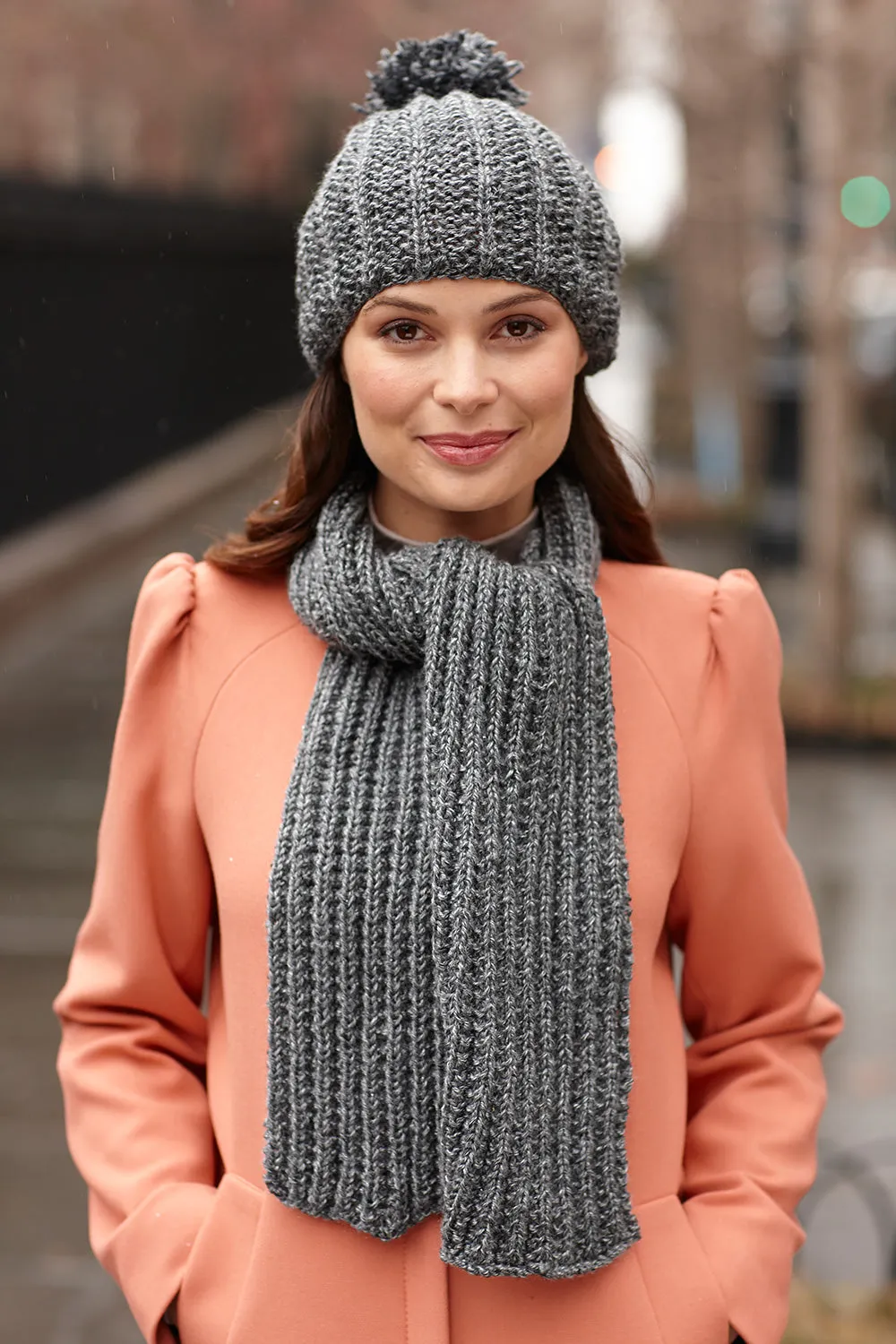 Quite The Pair Hat And Scarf Set (Knit)